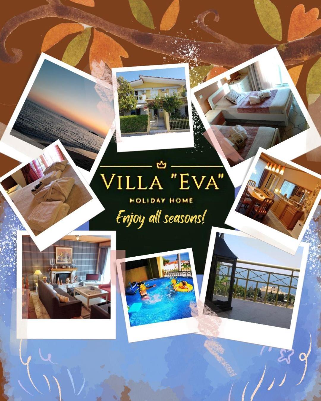 Villa "Eva" - Entire Beachfront Holiday Home - 4S Agia Marina  Luaran gambar